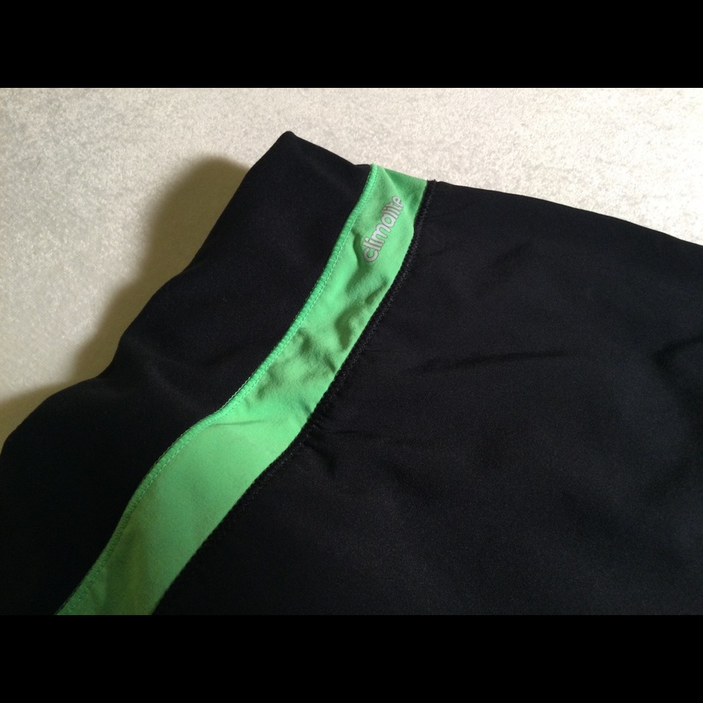 💚2xHP!💚 LIKE NEW Adidas | Climalite Skort Sport Skirt Black Neon - Picture 4 of 8
